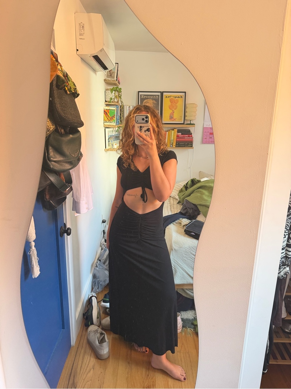 Agua Bendita Black Cut Out Dress
